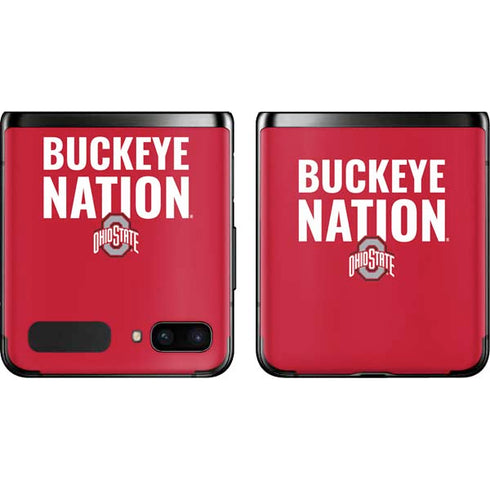 Ohio State University The Ohio State Buckeyes Galaxy Z Flip Skin