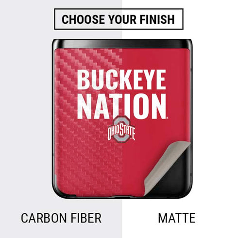 Ohio State University The Ohio State Buckeyes Galaxy Z Flip Skin