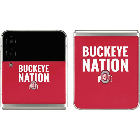 Ohio State University The Ohio State Buckeyes Galaxy Z Flip3 5G Skin