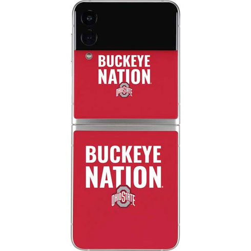 Ohio State University The Ohio State Buckeyes Galaxy Z Flip3 5G Skin