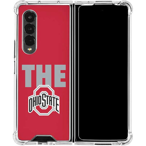 Ohio State University The Ohio State Buckeyes Galaxy Z Fold4 5G Clear Case