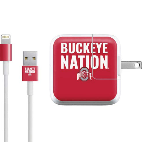 Ohio State University The Ohio State Buckeyes iPad Charger (10W USB) Skin