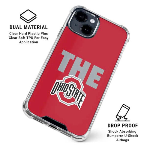 Ohio State University The Ohio State Buckeyes iPhone 15 Plus Clear Case