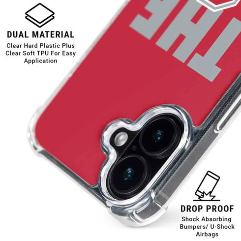 Ohio State University The Ohio State Buckeyes iPhone 16 Clear Case