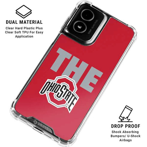 Ohio State University The Ohio State Buckeyes Moto G Power 5G (2024) Clear Case