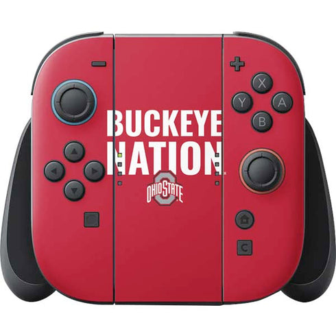 Ohio State University The Ohio State Buckeyes Nintendo Switch 2 (2025) Joy-Con Controller Skin