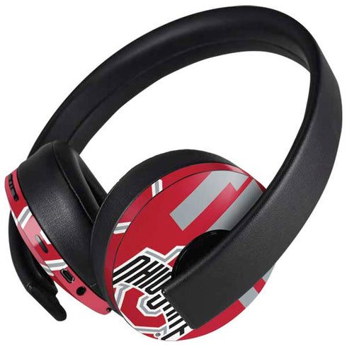 Ohio State University The Ohio State Buckeyes PlayStation 4 Gold Wireless Headset Skin