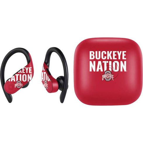 Ohio State University The Ohio State Buckeyes PowerBeats Pro Skin