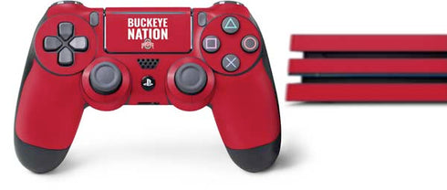 Ohio State University The Ohio State Buckeyes PS4 Pro Bundle Skin