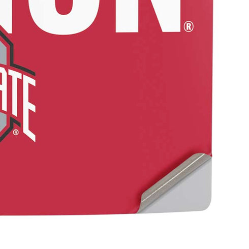 Ohio State University The Ohio State Buckeyes PS5 Pro Disk Console Skin