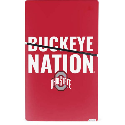 Ohio State University The Ohio State Buckeyes PS5 Slim Digital Edition Console Skin