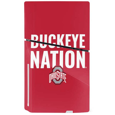 Ohio State University The Ohio State Buckeyes PS5 Slim Disk Bundle Skin