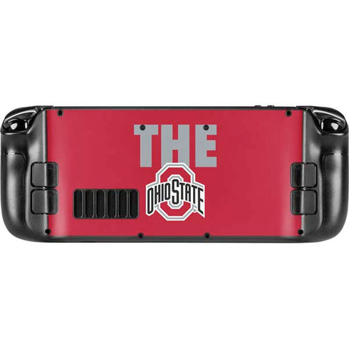 Ohio State University The Ohio State Buckeyes Steam Deck Handheld Gaming Computer OLED Skin