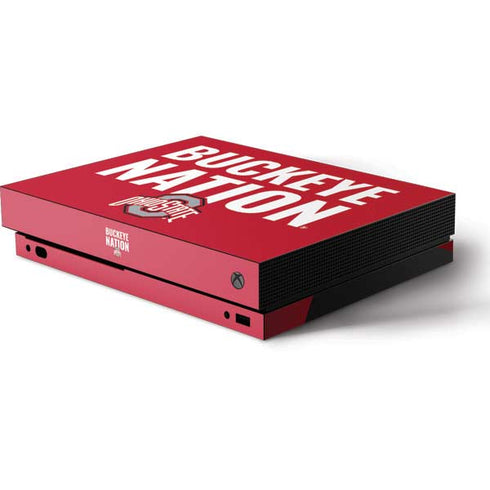 Ohio State University The Ohio State Buckeyes Xbox One X Console Skin