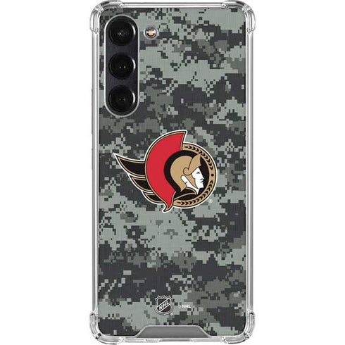 NHL Ottawa Senators Camo Galaxy S24 FE Clear Case