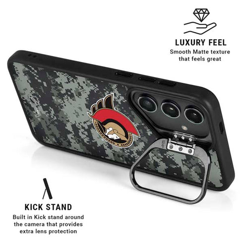 NHL Ottawa Senators Camo Galaxy S25 Ultra Kickstand Case