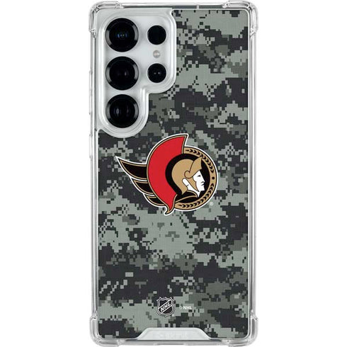 NHL Ottawa Senators Camo Galaxy S25 Ultra Clear Case