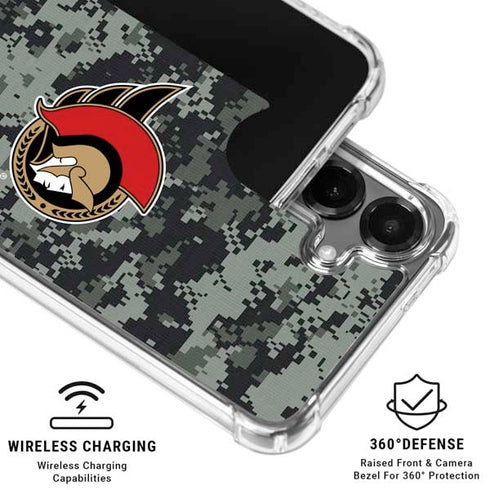 NHL Ottawa Senators Camo Galaxy S26 Plus Clear Case
