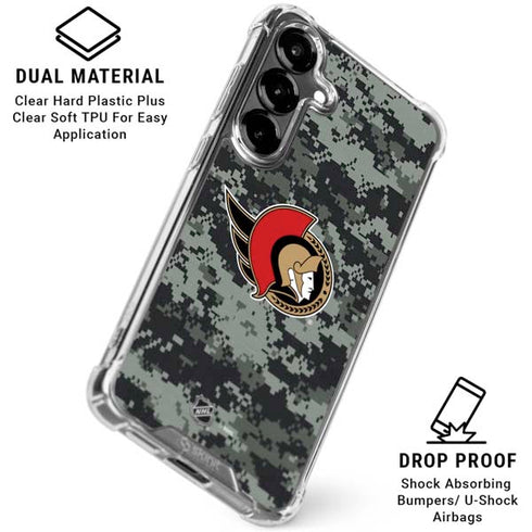 NHL Ottawa Senators Camo Galaxy S26 Plus Clear Case