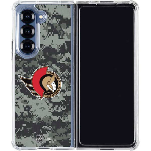 NHL Ottawa Senators Camo Galaxy Z Fold6 Clear Case