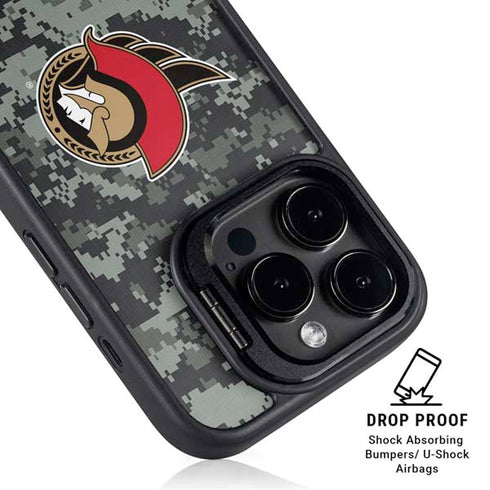 NHL Ottawa Senators Camo iPhone 14 Pro Kickstand Case