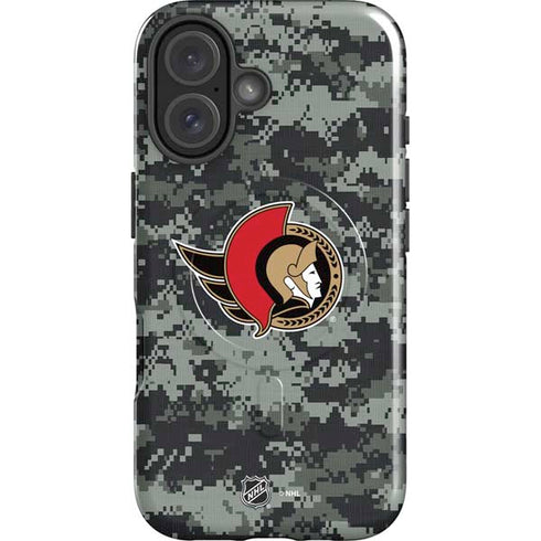 NHL Ottawa Senators Camo iPhone 16 Magsafe Impact Case