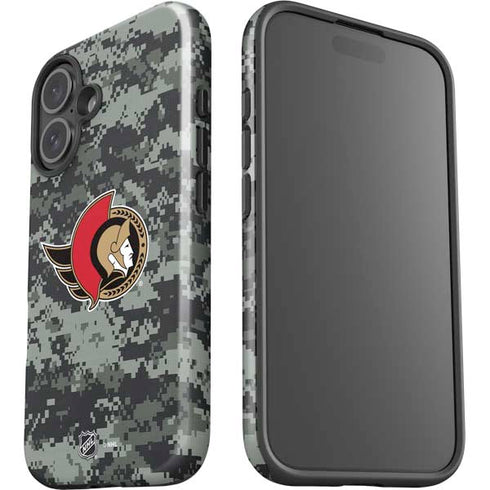 NHL Ottawa Senators Camo iPhone 16 Plus Impact Case