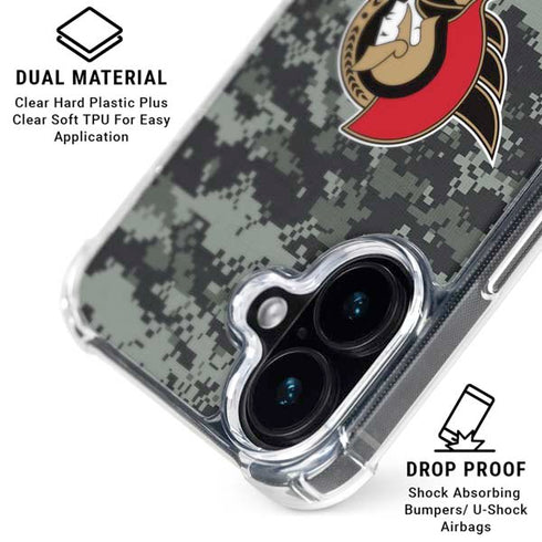 NHL Ottawa Senators Camo iPhone 16 Plus MagSafe Case