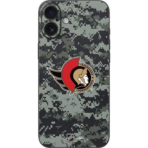 NHL Ottawa Senators Camo iPhone 16 Plus Skin