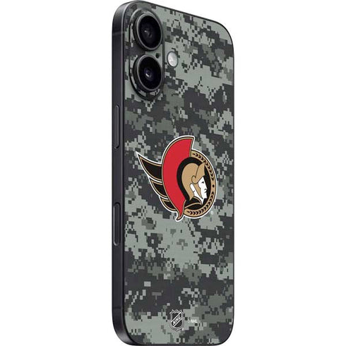 NHL Ottawa Senators Camo iPhone 16 Plus Skin