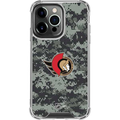 NHL Ottawa Senators Camo iPhone 16 Pro Clear Case