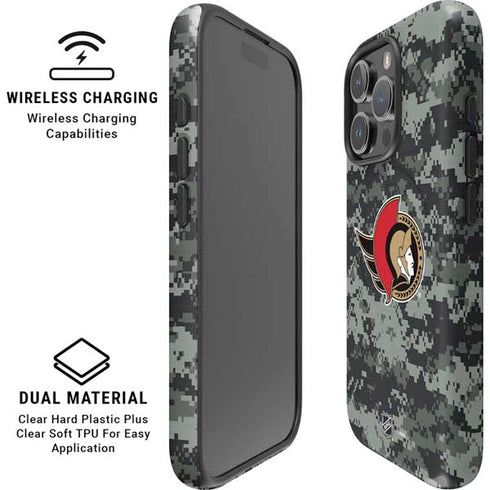 NHL Ottawa Senators Camo iPhone 16 Pro Magsafe Impact Case