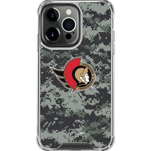 NHL Ottawa Senators Camo iPhone 16 Pro Max Clear Case