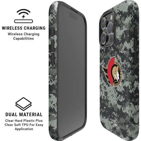 NHL Ottawa Senators Camo iPhone 16 Pro Max Magsafe Impact Case