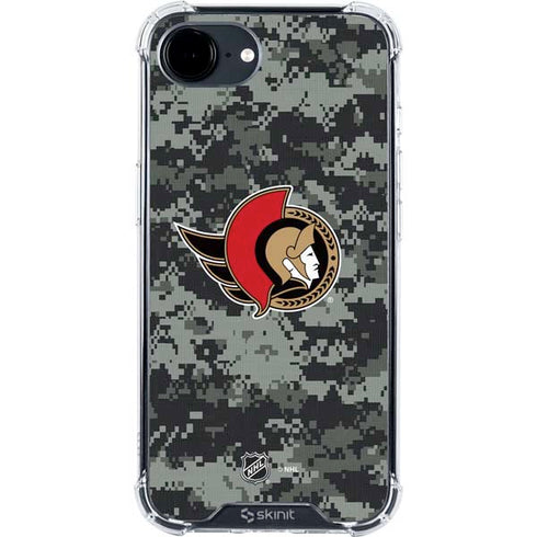 NHL Ottawa Senators Camo iPhone 16e Clear Case