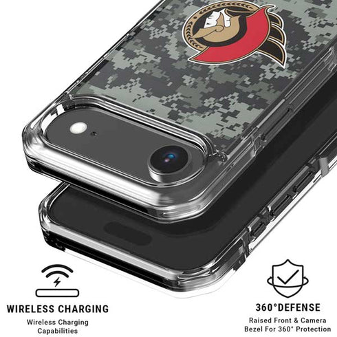 NHL Ottawa Senators Camo iPhone 17 Air Clear Case