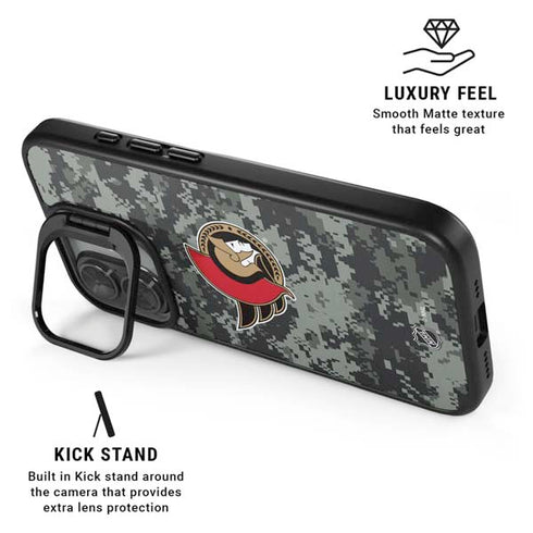 NHL Ottawa Senators Camo iPhone 17 Kickstand Case