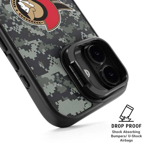 NHL Ottawa Senators Camo iPhone 17 Kickstand Case