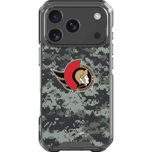 NHL Ottawa Senators Camo iPhone 17 Pro Clear Case