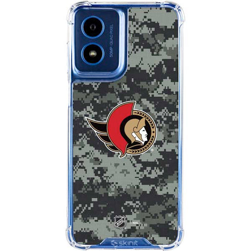 NHL Ottawa Senators Camo Moto G 5G (2024) Clear Case