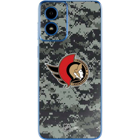 NHL Ottawa Senators Camo Moto G Play 4G (2024) Skin