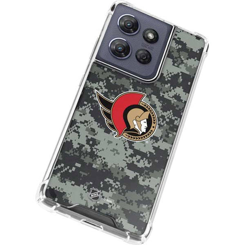 NHL Ottawa Senators Camo Moto G Play 5G (2025) Clear Case