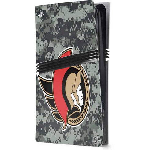 NHL Ottawa Senators Camo PS5 Pro Console Skin