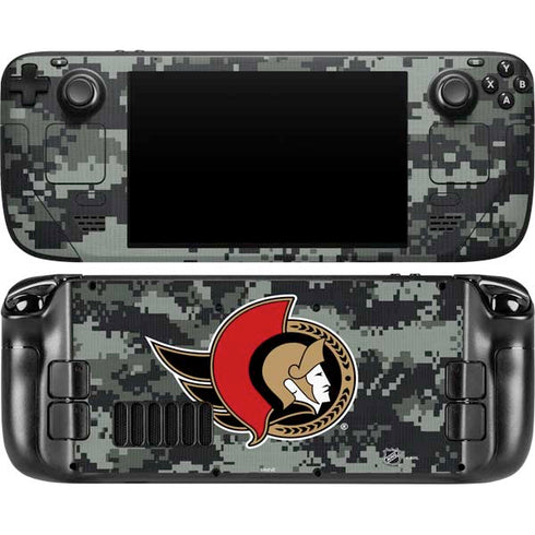 NHL Ottawa Senators Camo Steam Deck Handheld Gaming Computer OLED Skin