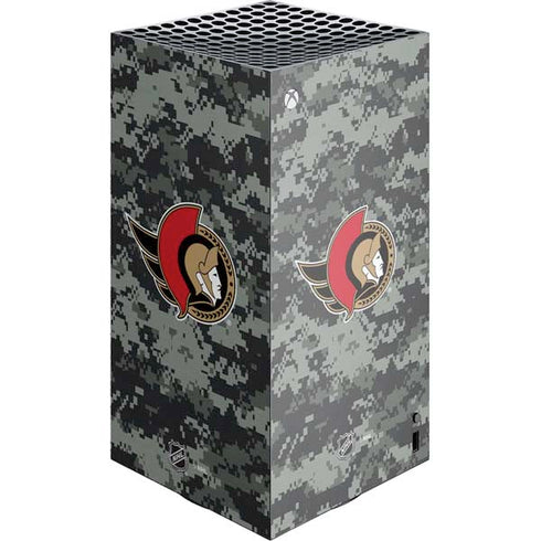 NHL Ottawa Senators Camo XBox Series X Digital Edition Console Skin