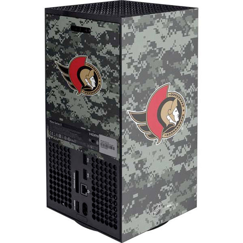 NHL Ottawa Senators Camo XBox Series X Digital Edition Console Skin