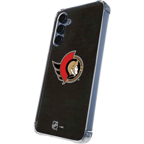 NHL Ottawa Senators Distressed Galaxy A55 5G Clear Case