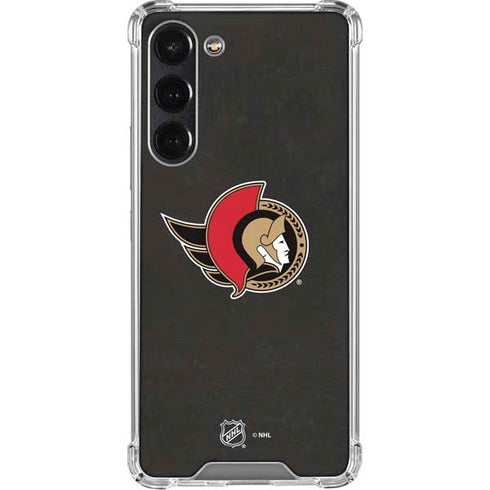 NHL Ottawa Senators Distressed Galaxy S24 FE Clear Case