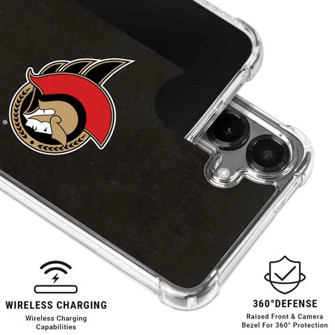 NHL Ottawa Senators Distressed Galaxy S26 Clear Case