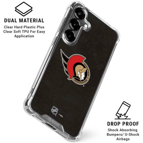 NHL Ottawa Senators Distressed Galaxy S26 Clear Case